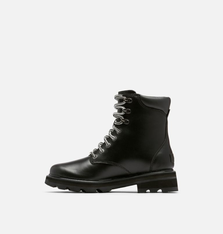 Women's Lennox Lace STKD Waterproof Leather Boot, Color: Black, Sea Salt, image 4