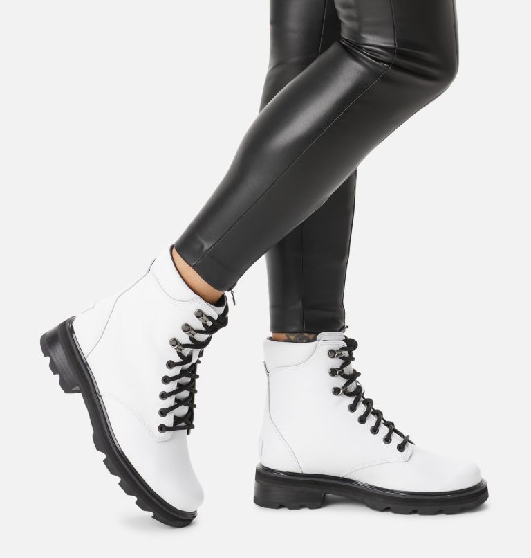 Thumbnail: Women's Lennox Lace STKD Boot, Color: White, Black, image 8