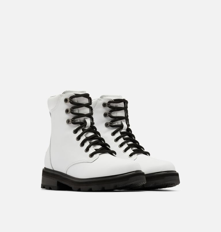 Women's Lennox Lace STKD Boot, Color: White, Black, image 2