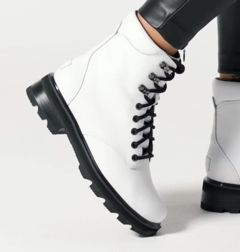 Thumbnail: Women's Lennox Lace STKD Boot, Color: White, Black, image 2