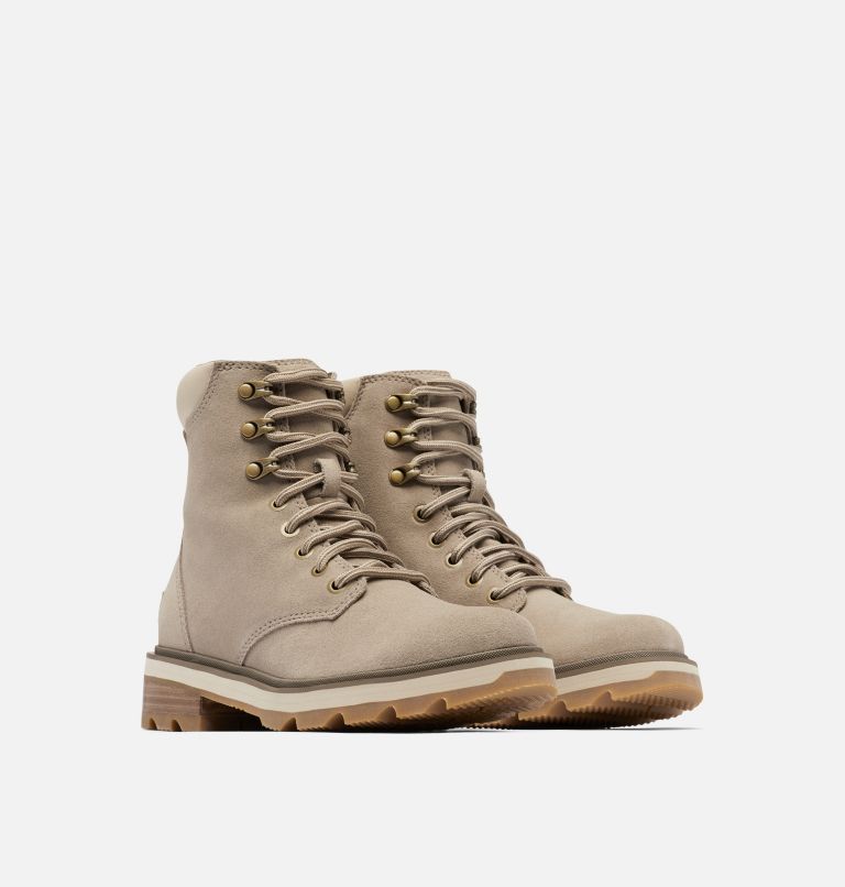 Women's Lennox Lace STKD Waterproof Leather Boot, Color: Omega Taupe, Gum, image 2