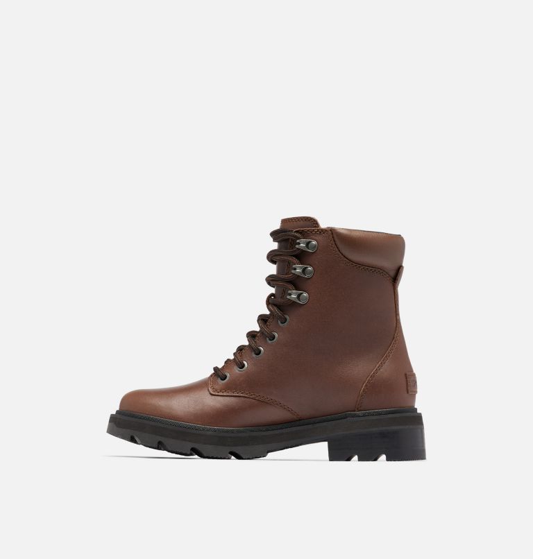 Women's Lennox Lace STKD Waterproof Leather Boot, Color: Tobacco, Black, image 4