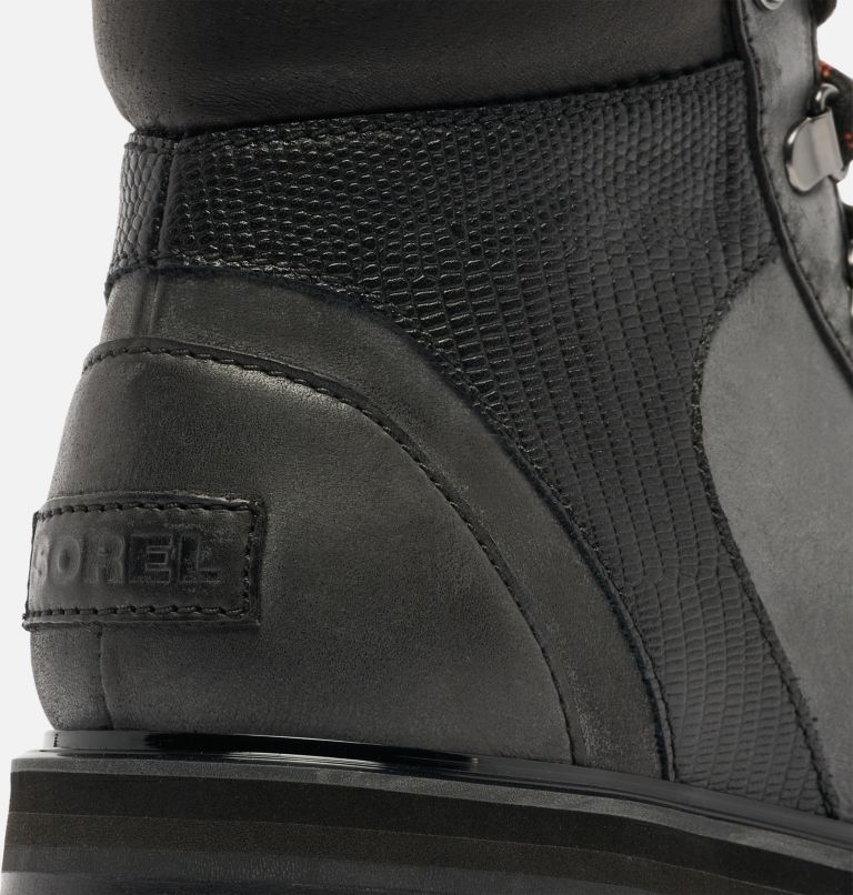 Sorel red best sale and black boots