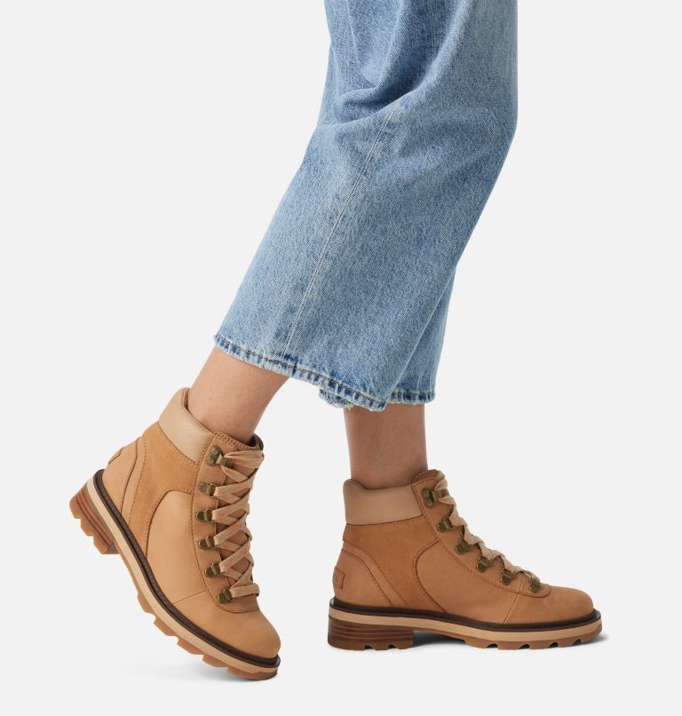 Womens tan hiker on sale boots