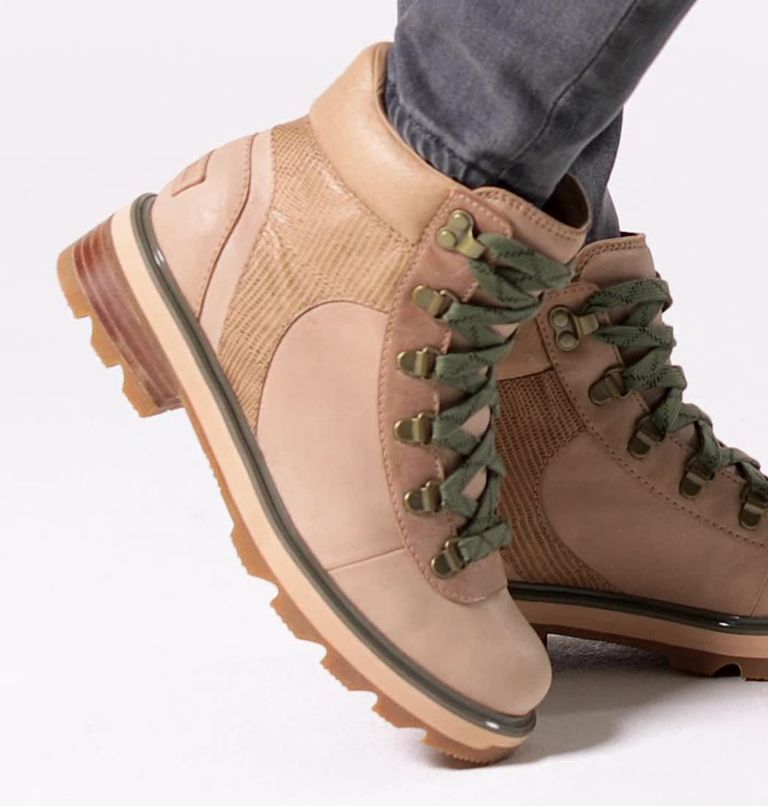 Women's Lennox Hiker STKD  Waterproof Boot, Color: Canoe, Stone Green