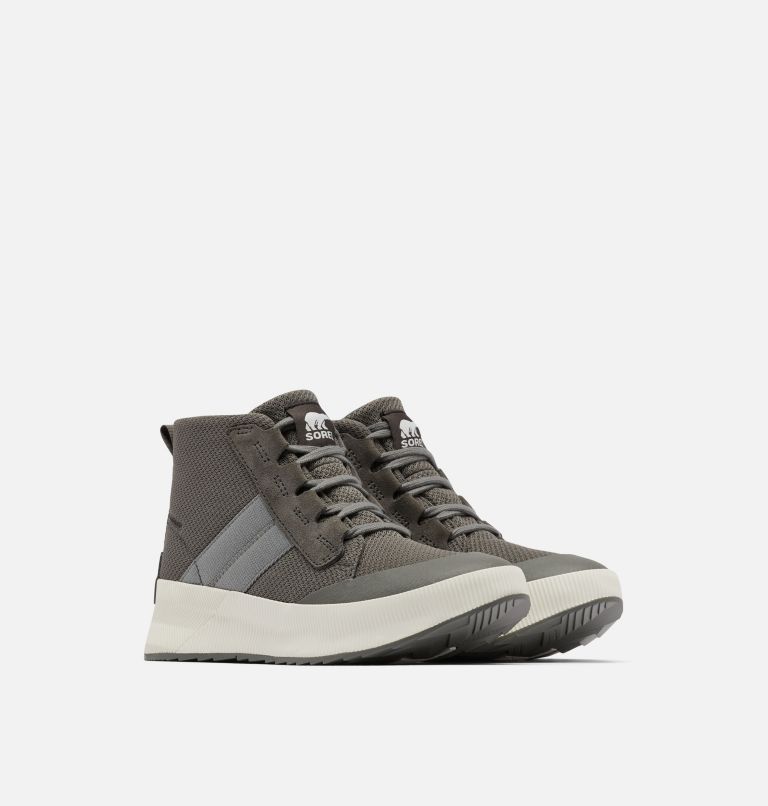 Thumbnail: Women's Out N About III Mid Sneaker, Color: Quarry, Sea Salt, image 2