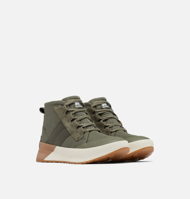 Women's Out N About III Mid Sneaker, Color: Stone Green, Gum, image 2