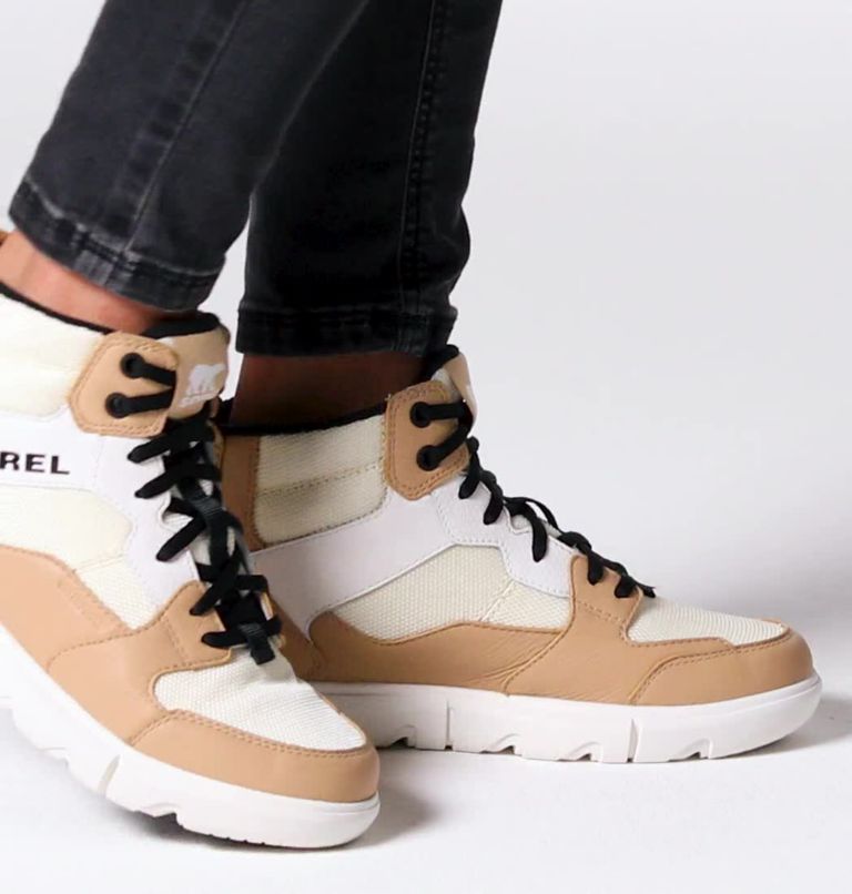 Sorel Explorer II Mid Sneaker für Frauen, Color: Chalk, Black