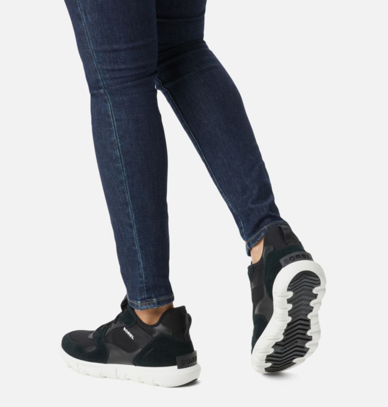 Women's Sorel Explorer II Sneaker Low, Color: Black, White, image 8