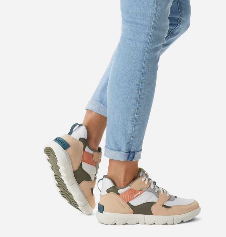 Women's Sorel Explorer II Low Sneaker Shoe, Color: Sea Salt, Nova Sand, image 8
