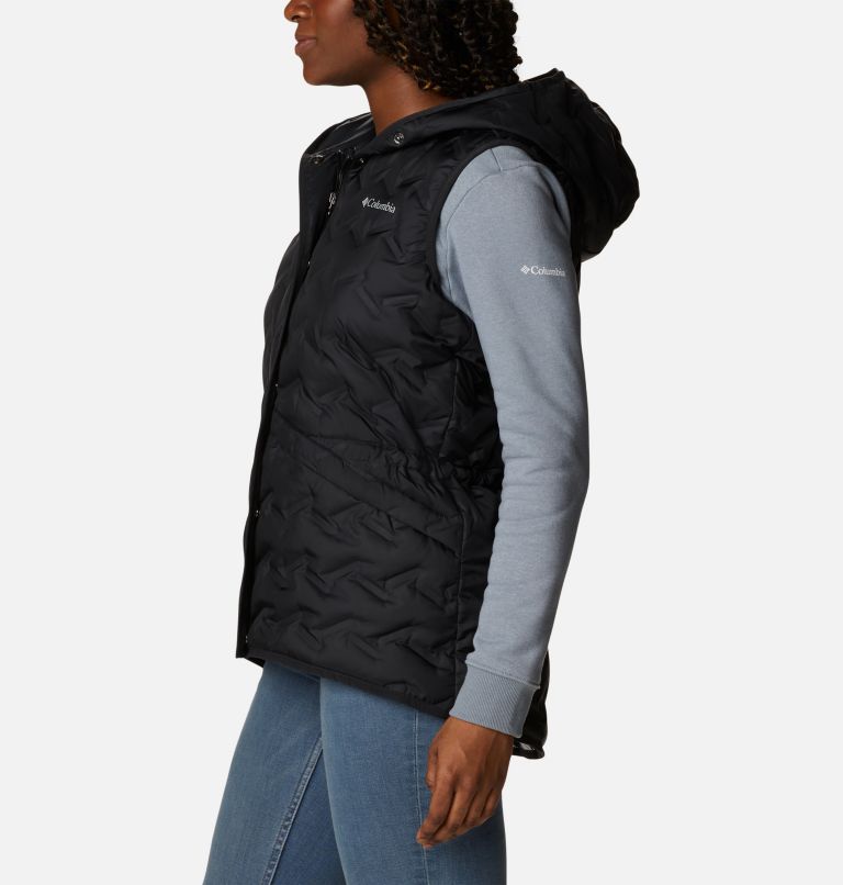 Women's Delta Ridge Hooded Vest, Color: Black, image 3