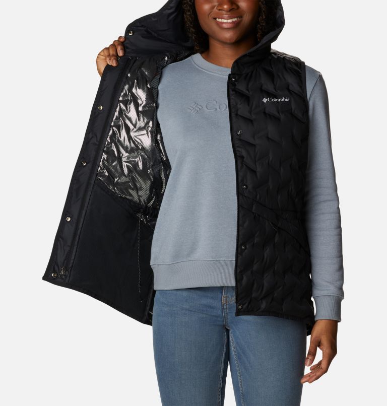 Thumbnail: Women's Delta Ridge Hooded Vest, Color: Black, image 5