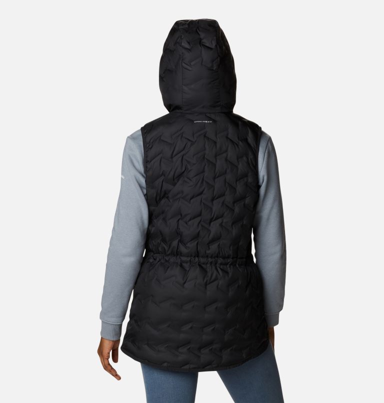 Women's Delta Ridge Hooded Vest, Color: Black, image 2