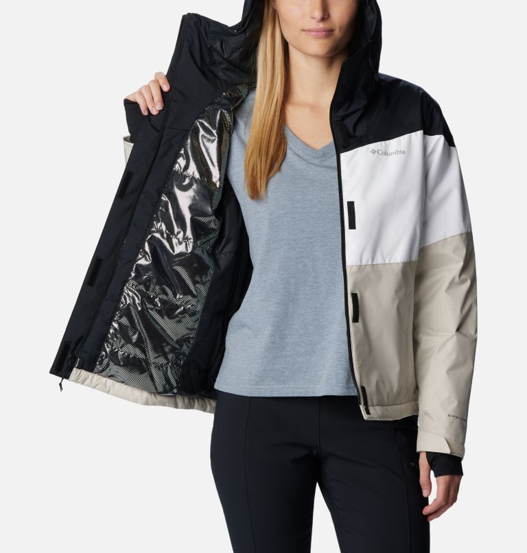 Thumbnail: Women's Tipton Peak II Insulated Jacket, Color: Black, White, Dark Stone, image 5