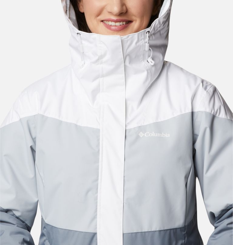 Thumbnail: Women's Tipton Peak II Insulated Jacket, Color: White, Cirrus Grey, Tradewinds Grey, image 4