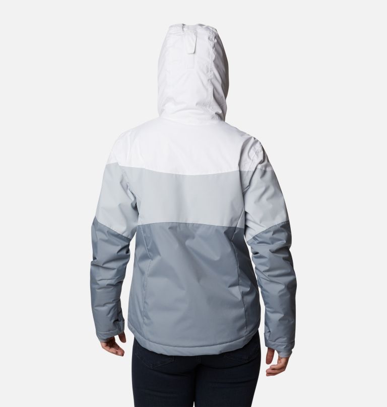 Women's Tipton Peak II Insulated Jacket, Color: White, Tradewinds Grey, Cirrus Grey, image 2