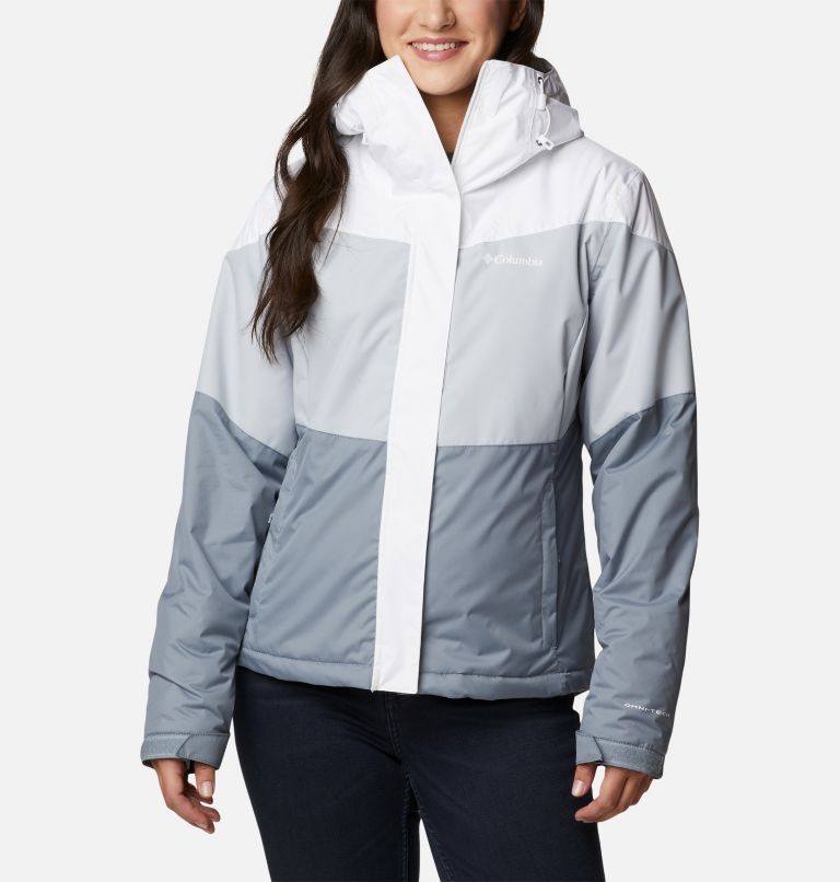 Thumbnail: Women's Tipton Peak II Insulated Jacket, Color: White, Tradewinds Grey, Cirrus Grey, image 1