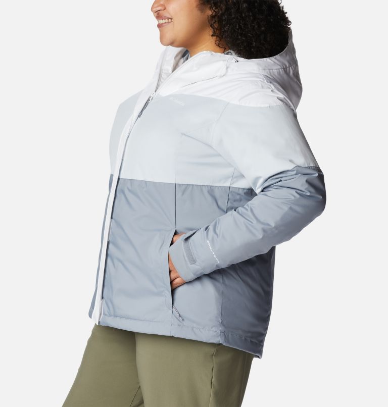 Women's Tipton Peak II Insulated Jacket - Plus Size, Color: White, Tradewinds Grey, Cirrus Grey, image 3