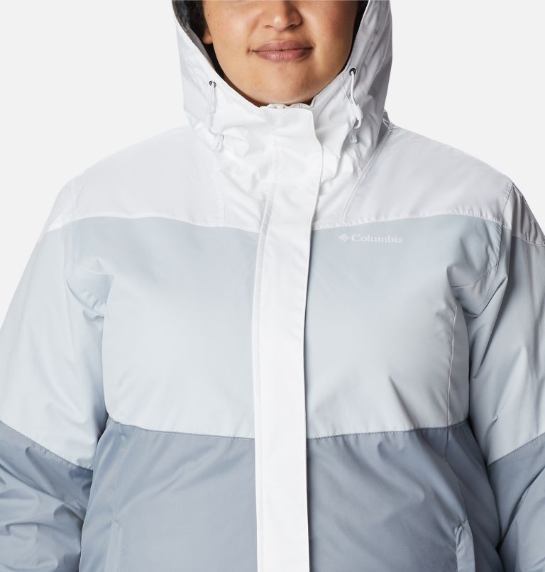 Women's Tipton Peak II Insulated Jacket - Plus Size, Color: White, Tradewinds Grey, Cirrus Grey, image 4