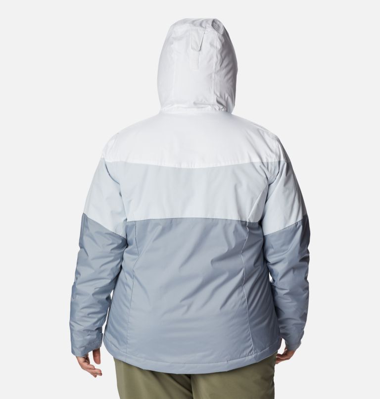 Thumbnail: Women's Tipton Peak II Insulated Jacket - Plus Size, Color: White, Tradewinds Grey, Cirrus Grey, image 2