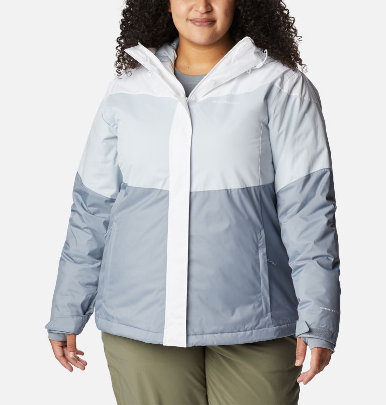 Women's Tipton Peak II Insulated Jacket - Plus Size, Color: White, Tradewinds Grey, Cirrus Grey, image 1