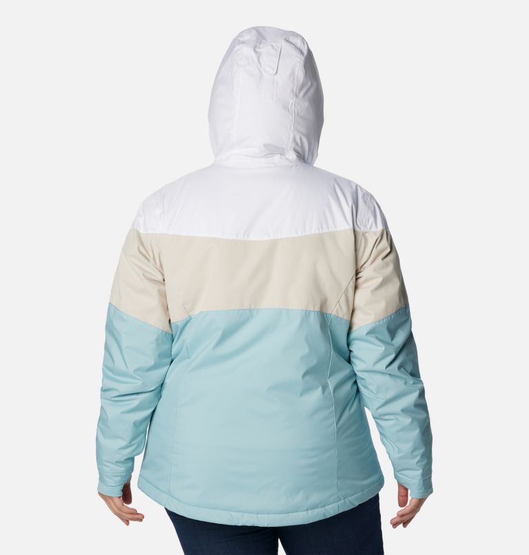 Women's Tipton Peak II Insulated Jacket - Plus Size, Color: White, Dark Stone, Aqua Haze, image 2