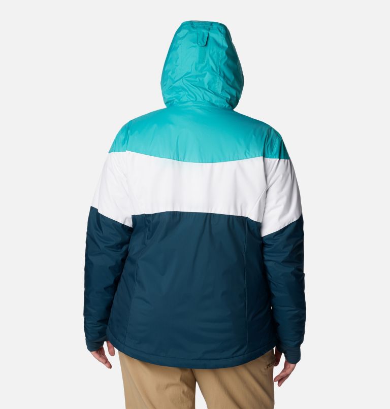 Women's Tipton Peak II Insulated Jacket - Plus Size, Color: Bright Aqua, White, Night Wave, image 2