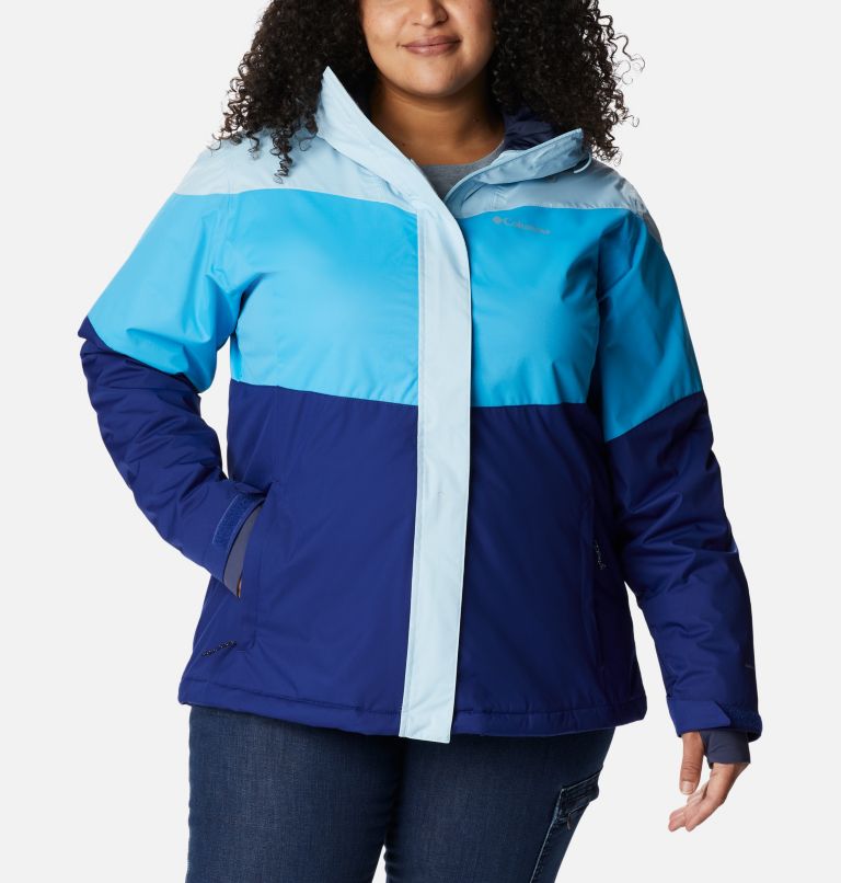 Thumbnail: Women's Tipton Peak II Insulated Jacket - Plus Size, Color: Spring Blue, Dark Sapphire, Blue Chill, image 1