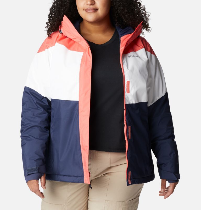 Thumbnail: Women's Tipton Peak II Insulated Jacket - Plus Size, Color: Blush Pink, White, Nocturnal, image 8