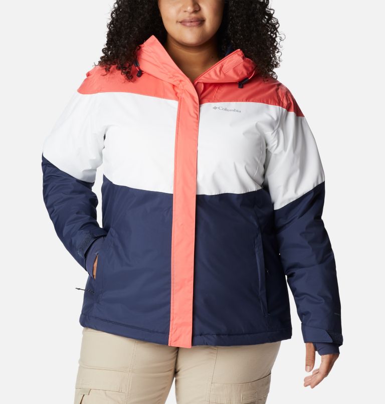Thumbnail: Women's Tipton Peak II Insulated Jacket - Plus Size, Color: Blush Pink, White, Nocturnal, image 1