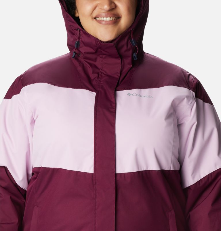Women's Tipton Peak II Insulated Jacket - Plus Size, Color: Marionberry, Aura, image 4