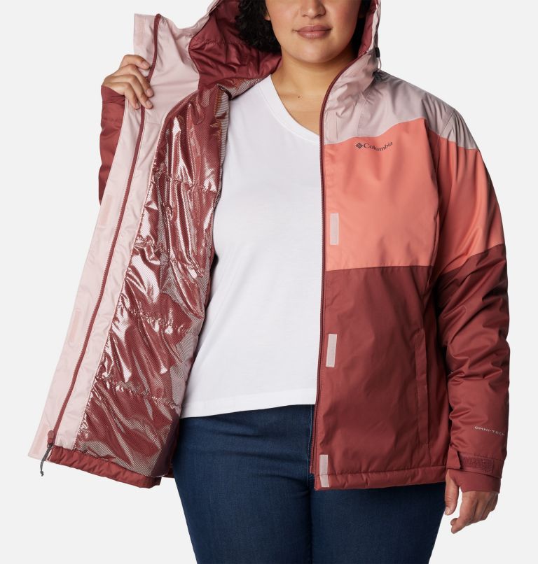 Plus size columbia tipton peak sale hooded insulated jacket