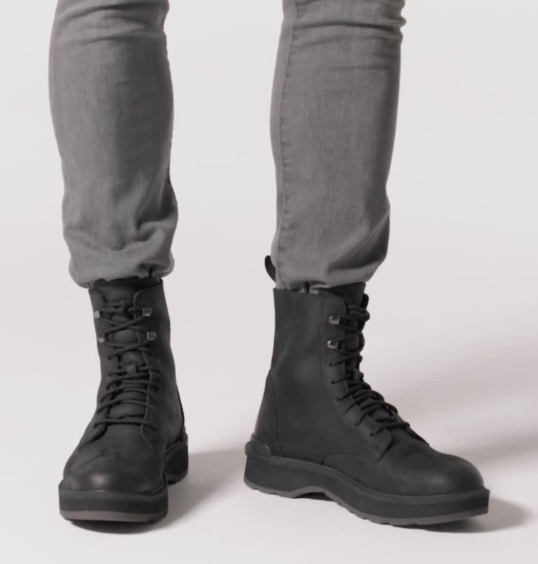 Men's Hi-Line Lace Boot, Color: Black, Jet