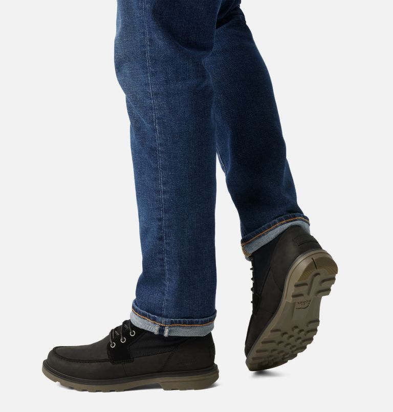 Men's Carson Moc Waterproof Winter Boot, Color: Black, Gum, image 7