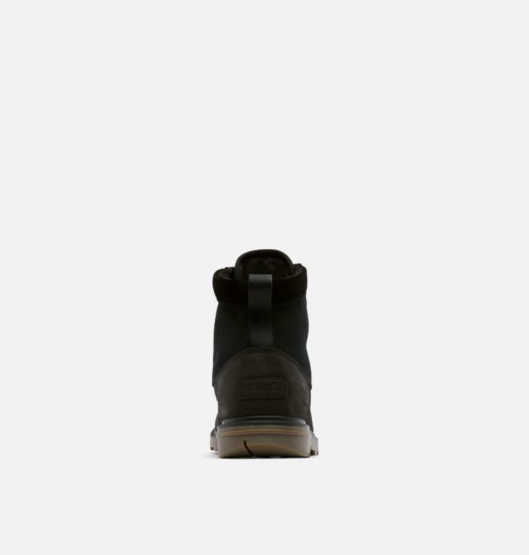 Men's Carson Moc Waterproof Winter Boot, Color: Black, Gum, image 3