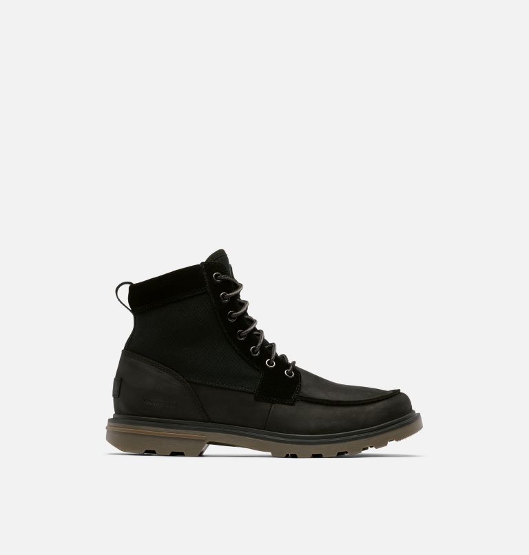 Men's Carson Moc Waterproof Winter Boot, Color: Black, Gum, image 1