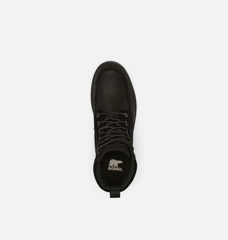 Men's Carson Moc Waterproof Winter Boot, Color: Black, Gum, image 5