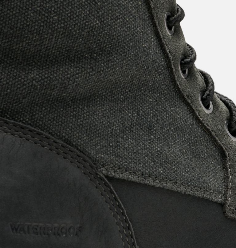Men's Carson Moc Waterproof Winter Boot, Color: Coal, Oatmeal, image 7