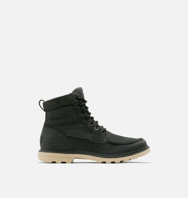 Men's Carson Moc Boot, Color: Coal, Oatmeal