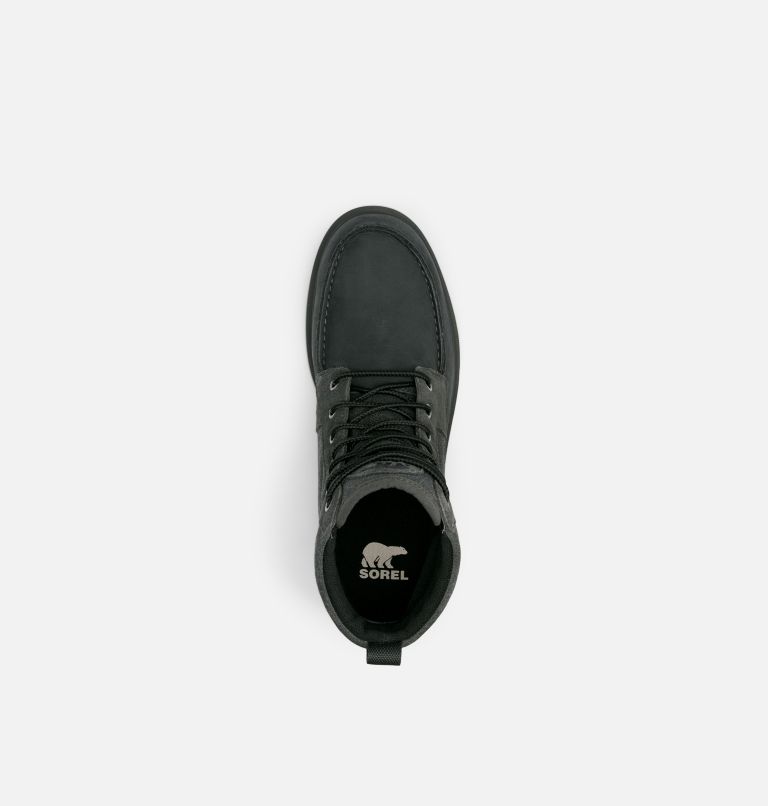 Men's Carson Moc Waterproof Winter Boot, Color: Coal, Oatmeal, image 5