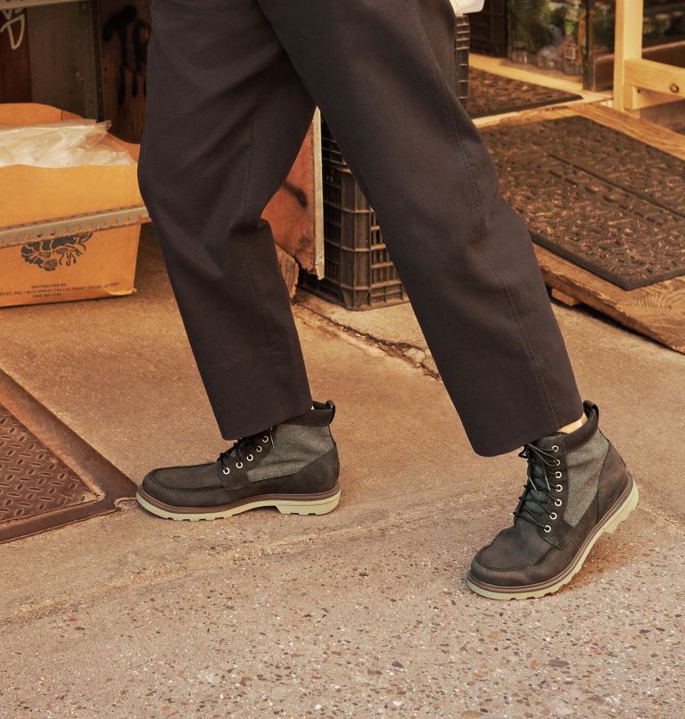Men's Carson Moc Waterproof Winter Boot, Color: Blackened Brown, Khaki II, image 10
