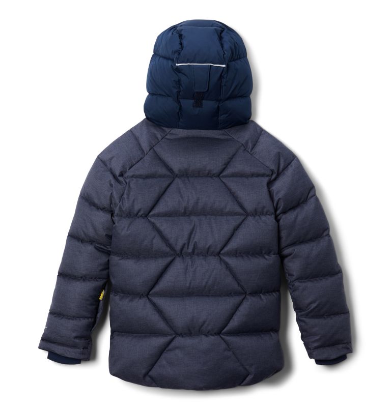 Thumbnail: Boys' Winter Powder II Quilted Jacket, Color: Collegiate Navy Heather, Collegiate Navy, image 2