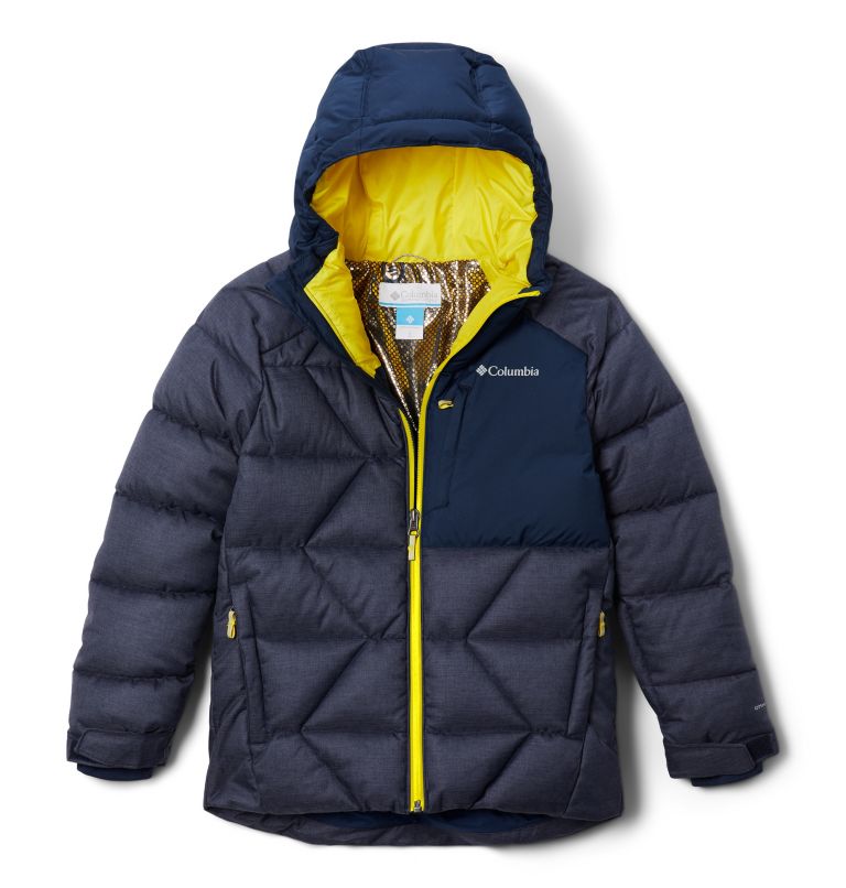 Thumbnail: Boys' Winter Powder II Quilted Jacket, Color: Collegiate Navy Heather, Collegiate Navy, image 1