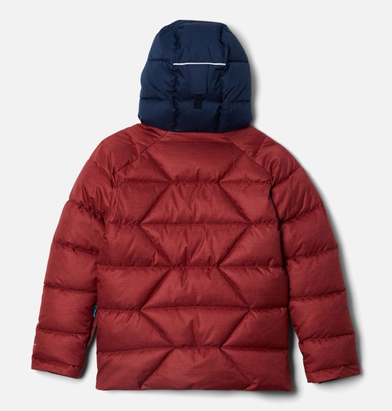 Thumbnail: Boys' Winter Powder II Quilted Jacket, Color: Elderberry Heather, Collegiate Navy, image 2