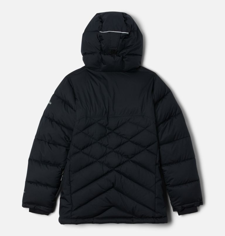 Thumbnail: Girls' Winter Powder II Quilted Jacket, Color: Black, image 2