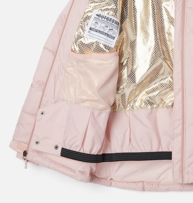 Girls' Winter Powder II Quilted Jacket, Color: Dusty Pink, image 3