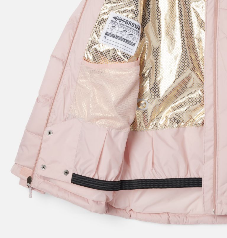 Thumbnail: Girls' Winter Powder II Quilted Jacket, Color: Dusty Pink, image 3