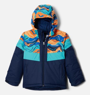 Columbia Boys' Rainy Trails Fleece Jacket, Bright Indigo/Coll Navy Slub, 2  Jahre : : Fashion