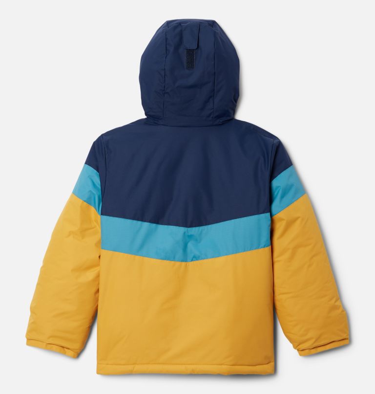 Members Only Lightning Blue Hooded Puffer Jacket