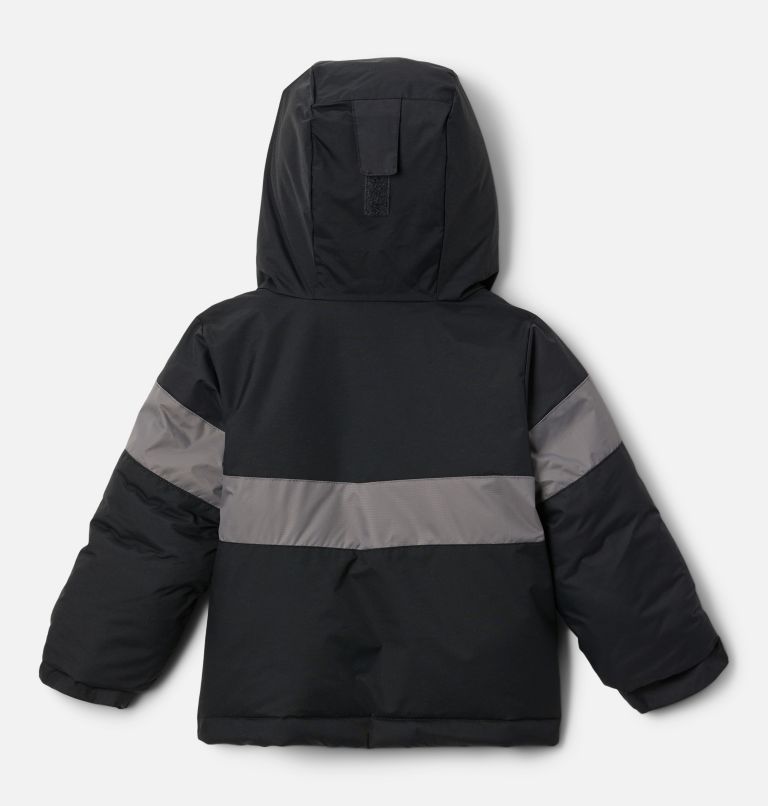 Thumbnail: Boys' Toddler Lightning Lift II Jacket, Color: Black, City Grey, image 2